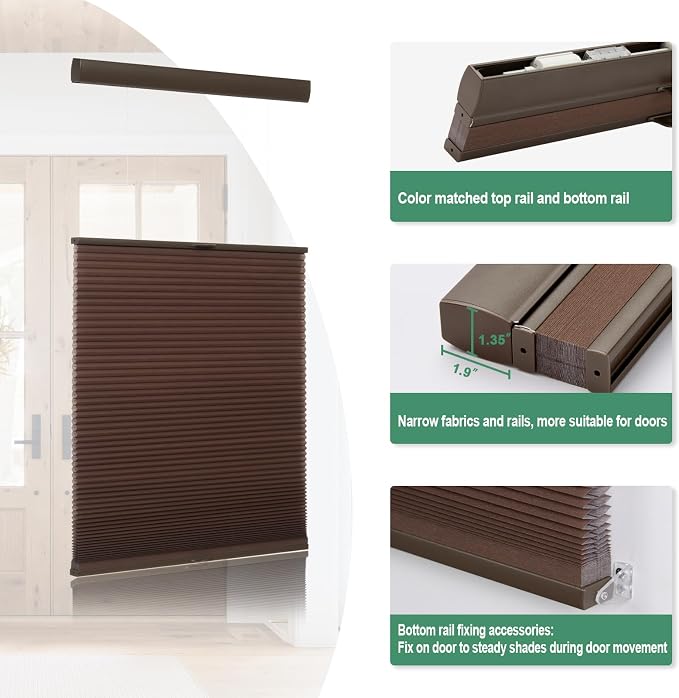 No-Drill Cellular Honeycomb Window Shade