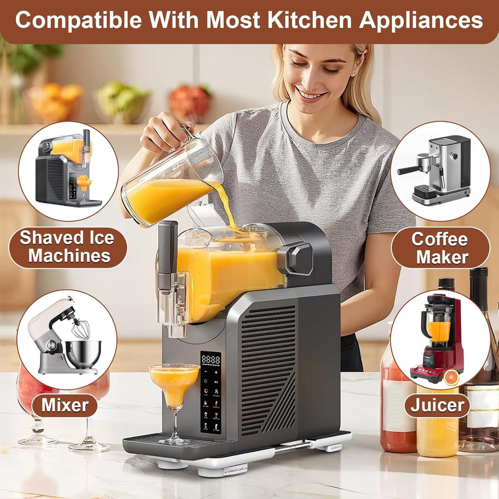 Adjustable Pull-Out Kitchen Appliance Sliding Tray