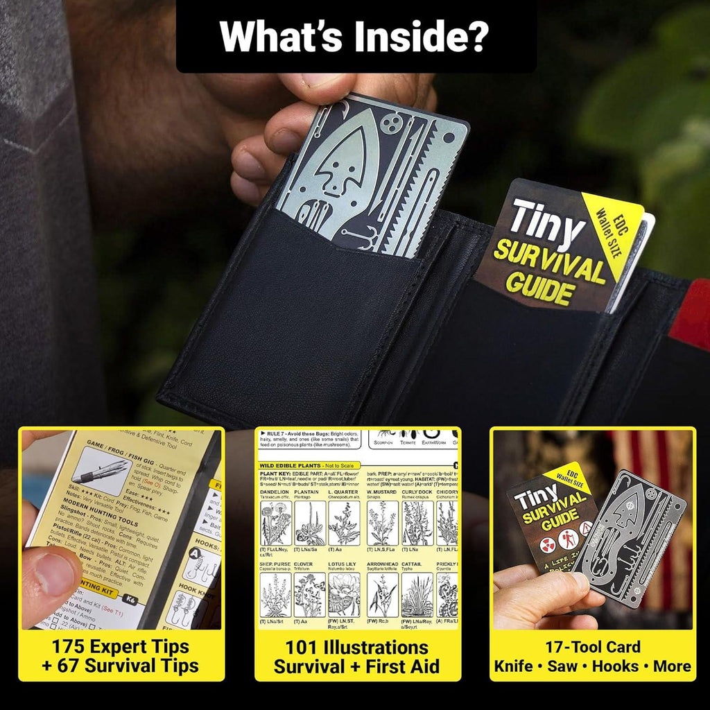 Pocket Survival Tool Card – Compact Outdoor Essential