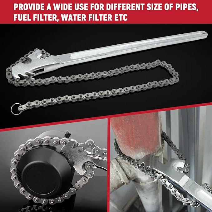 24-Inch Heavy-Duty Chain Pipe Wrench