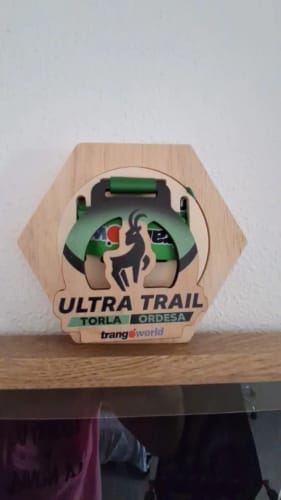 Wooden Medal Display Rack – Hexagon Wall Organizer for Sports Awards