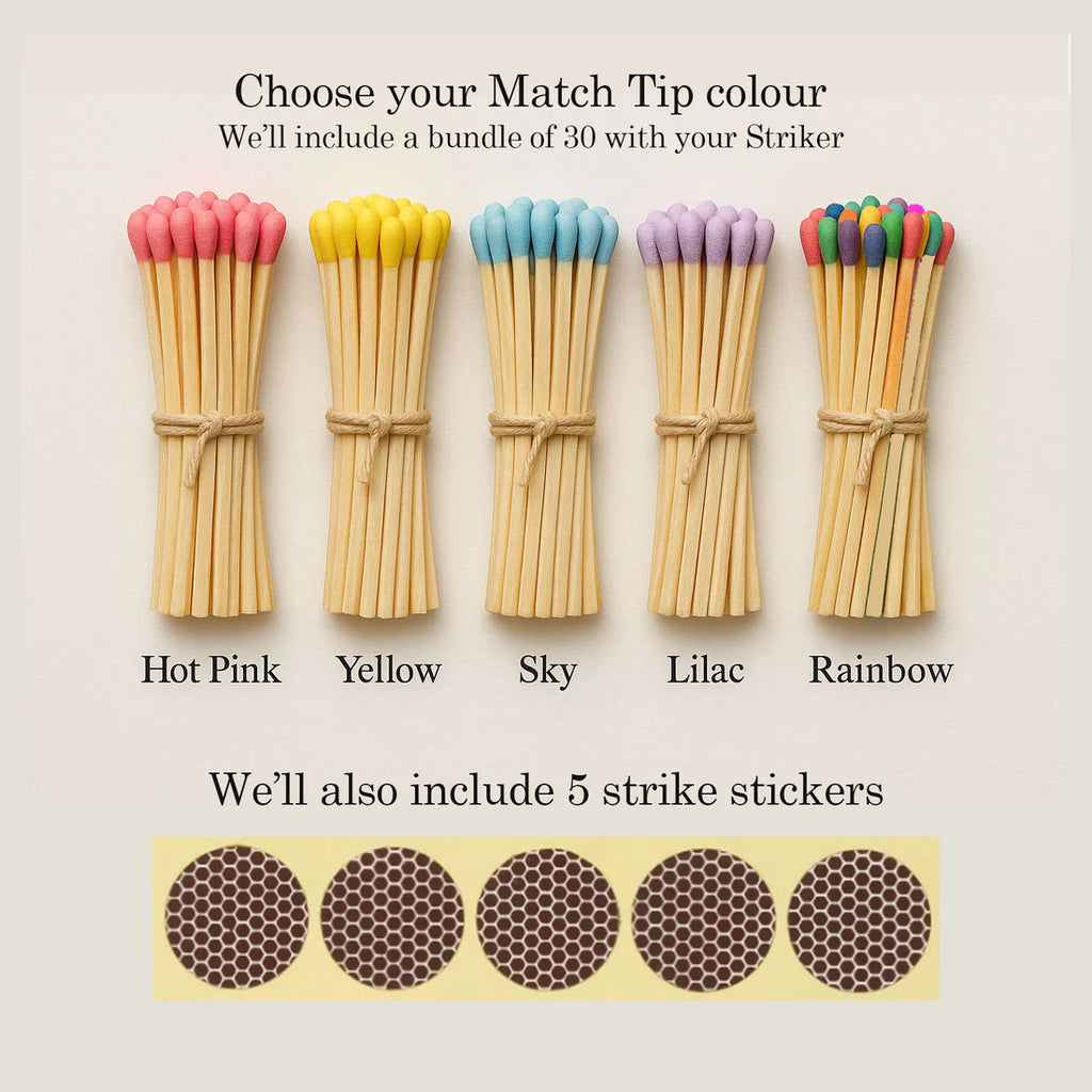 Ceramic Match Striker Holder – Elegant Charm for Cozy Spaces