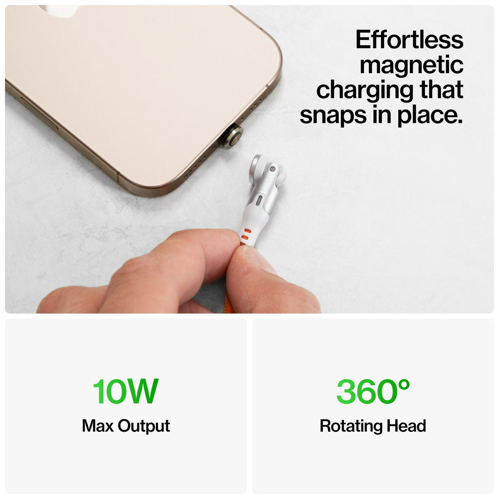 3-in-1 Universal Magnetic Charging Cable – 360° Swivel Fast Charging Cord for All Smartphones