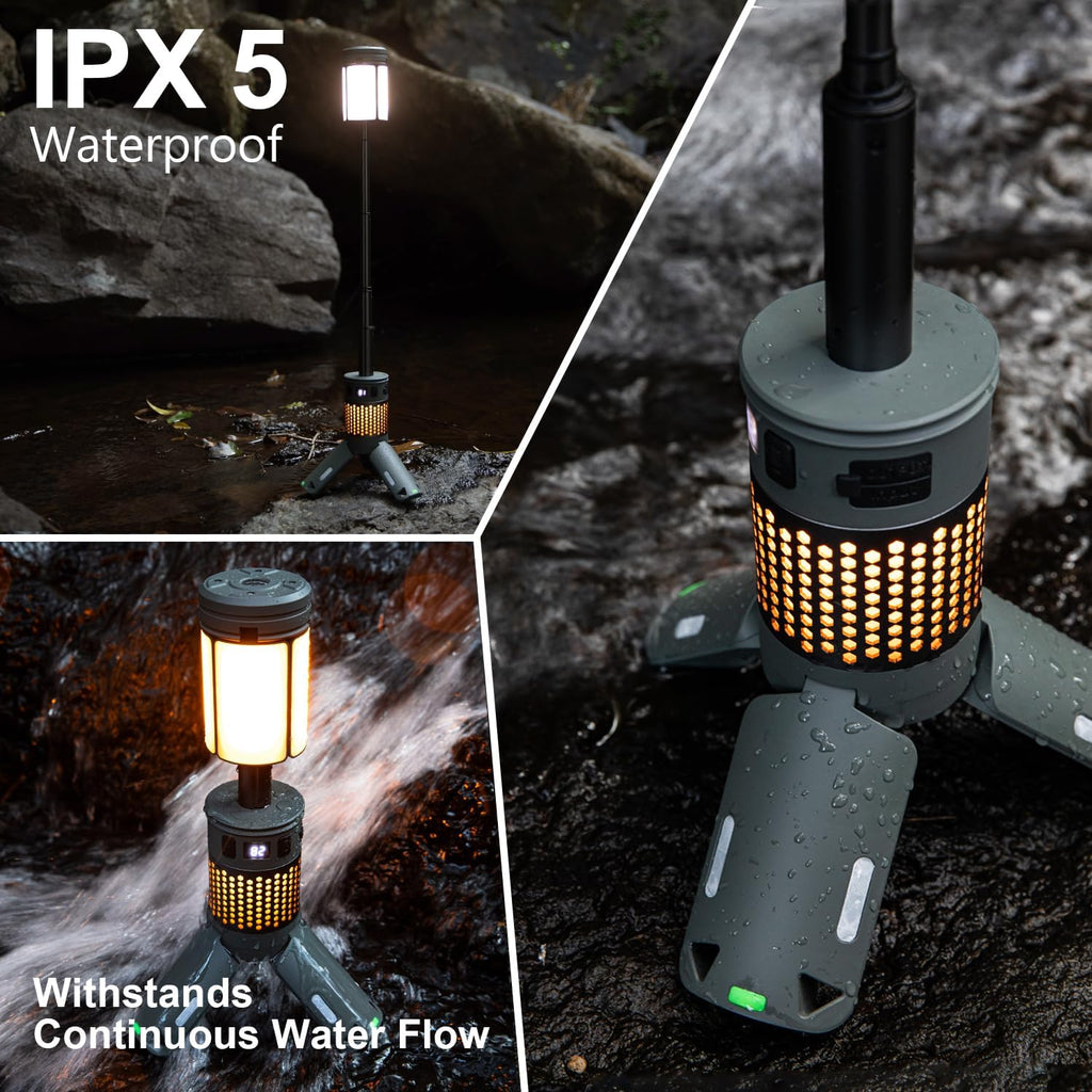 Telescopic LED Camping Light – Portable Waterproof Outdoor Lantern with Tripod Stand