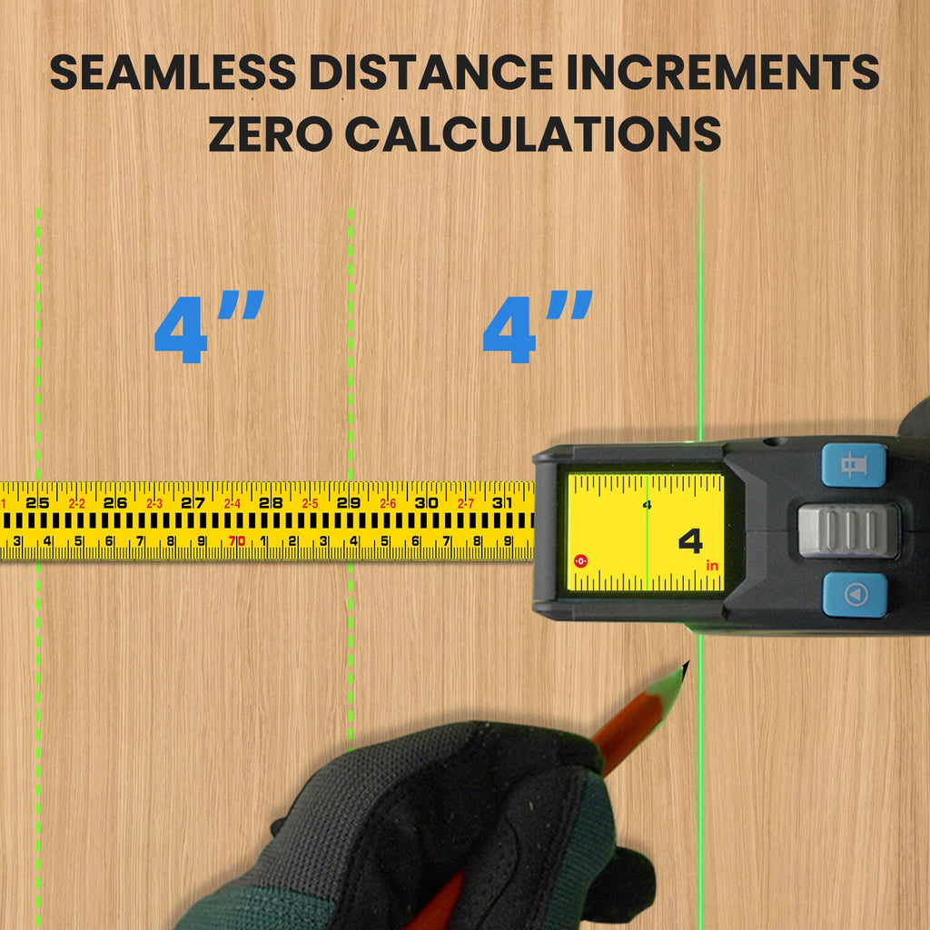 3-in-1 Digital Laser Tape Measure – Bluetooth Electronic Measuring Tool with LCD Display