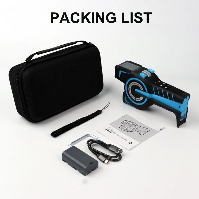 3-in-1 Digital Laser Tape Measure – Bluetooth Electronic Measuring Tool with LCD Display