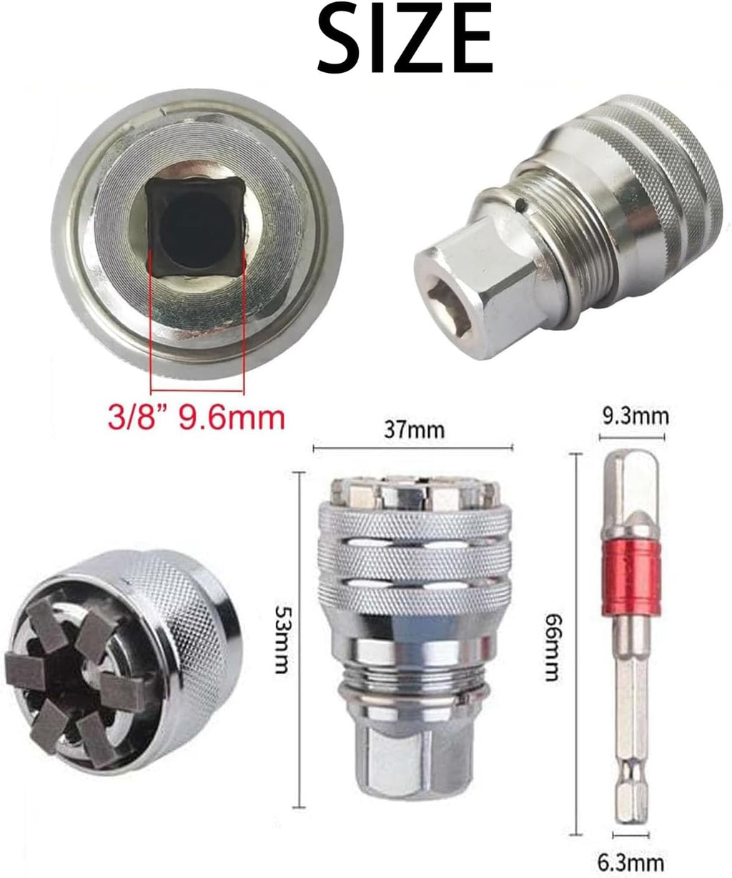 Universal Socket Wrench Tool – Multi-Functional Magic Grip Ratchet Set for 7-19mm Nuts and Bolts