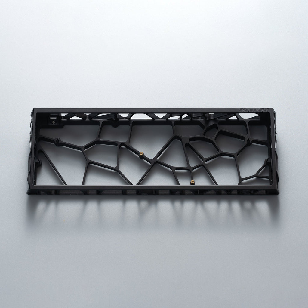 Aluminum 60% Mechanical Keyboard Case – Hollow Cutout Metal Shell for Wooting 60HE and GH60