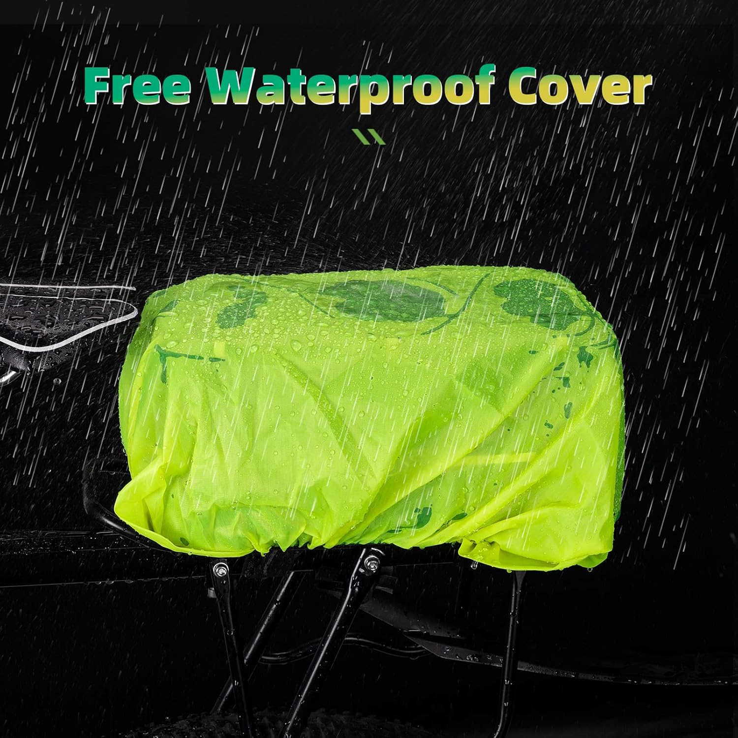 Waterproof Bicycle Seat Bag – 1.5L Bike Tail Pouch with Mesh Water Bottle Pocket