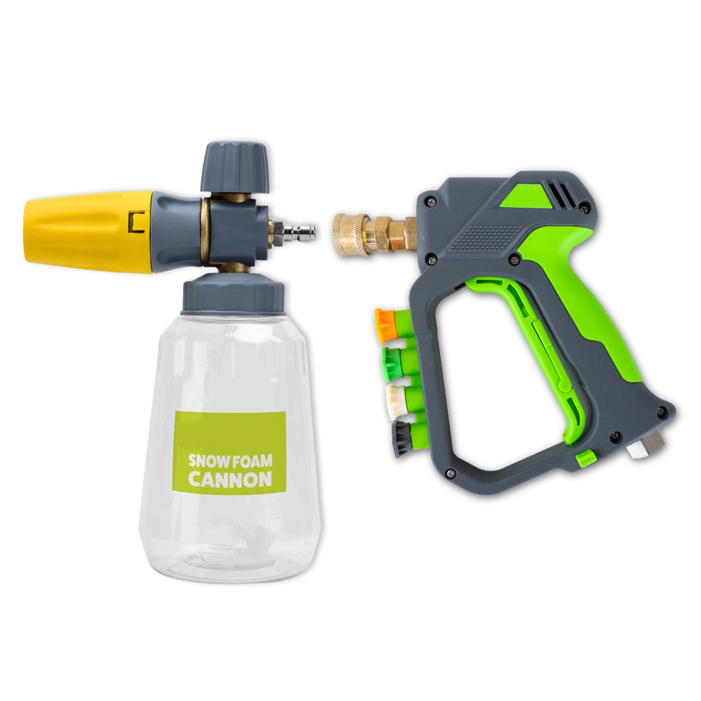 Stubby Pressure Washer Gun – Short Car Wash Spray Gun with Quick Connect Fittings