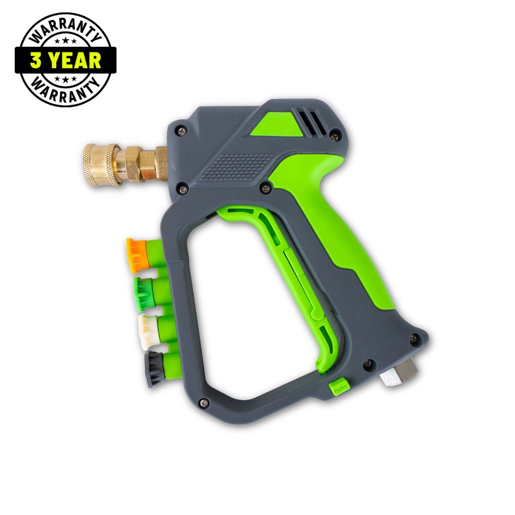 Stubby Pressure Washer Gun – Short Car Wash Spray Gun with Quick Connect Fittings