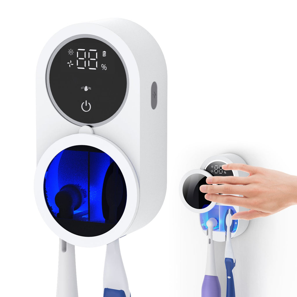 Wall-Mounted UV Toothbrush Sanitizer – Smart Automatic Sensor Sterilizer Holder for Bathroom