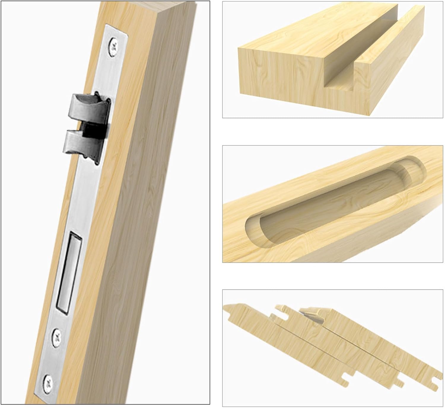 Universal Trim Router Base – Precision Slotting Jig and Guide Rail for Woodworking Laminate