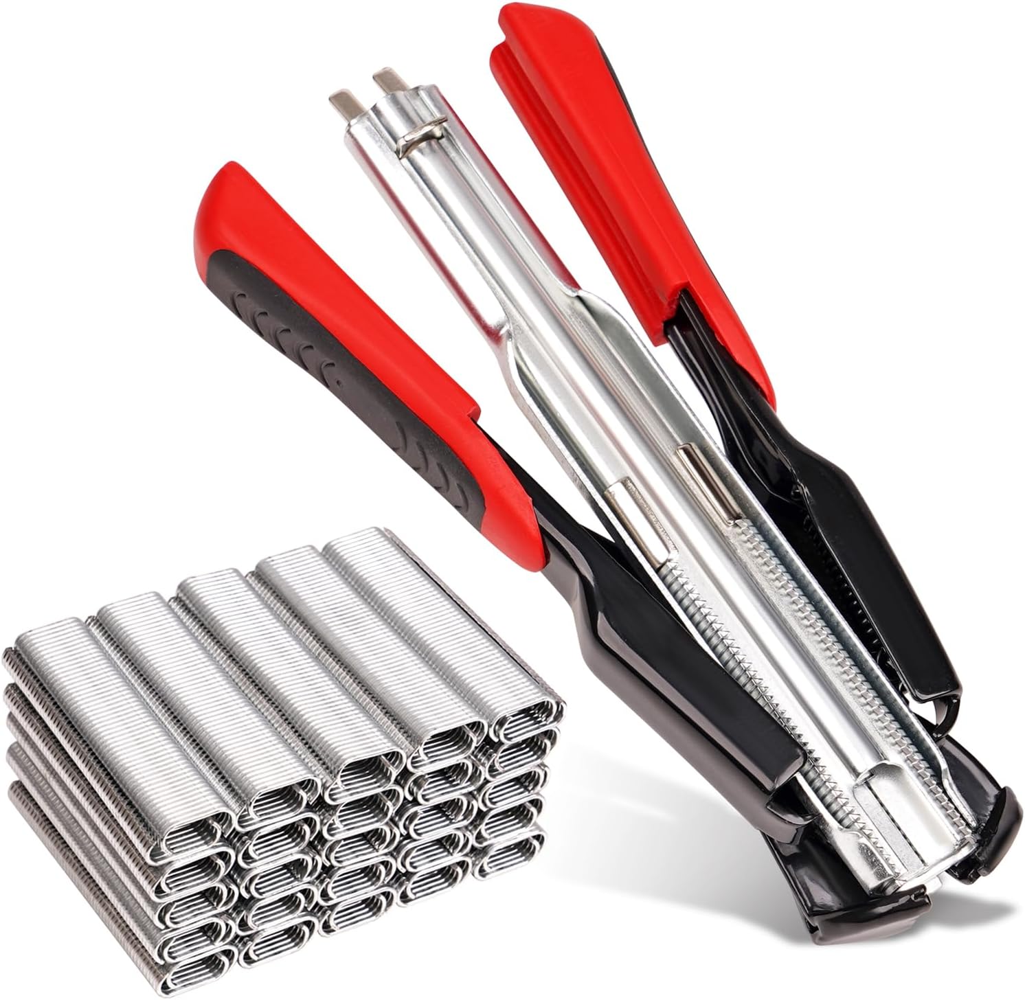 Automatic Hog Ring Plier – Continuous Feed M-Nail Fastener Tool for Fencing and Cage Assembly