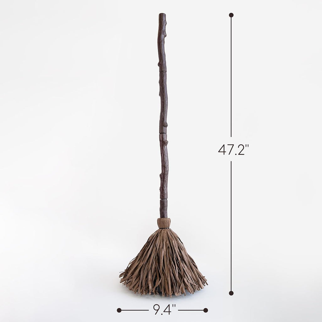 47-Inch Musical Freestanding Broomstick Prop – Halloween Motion-Activated Decor