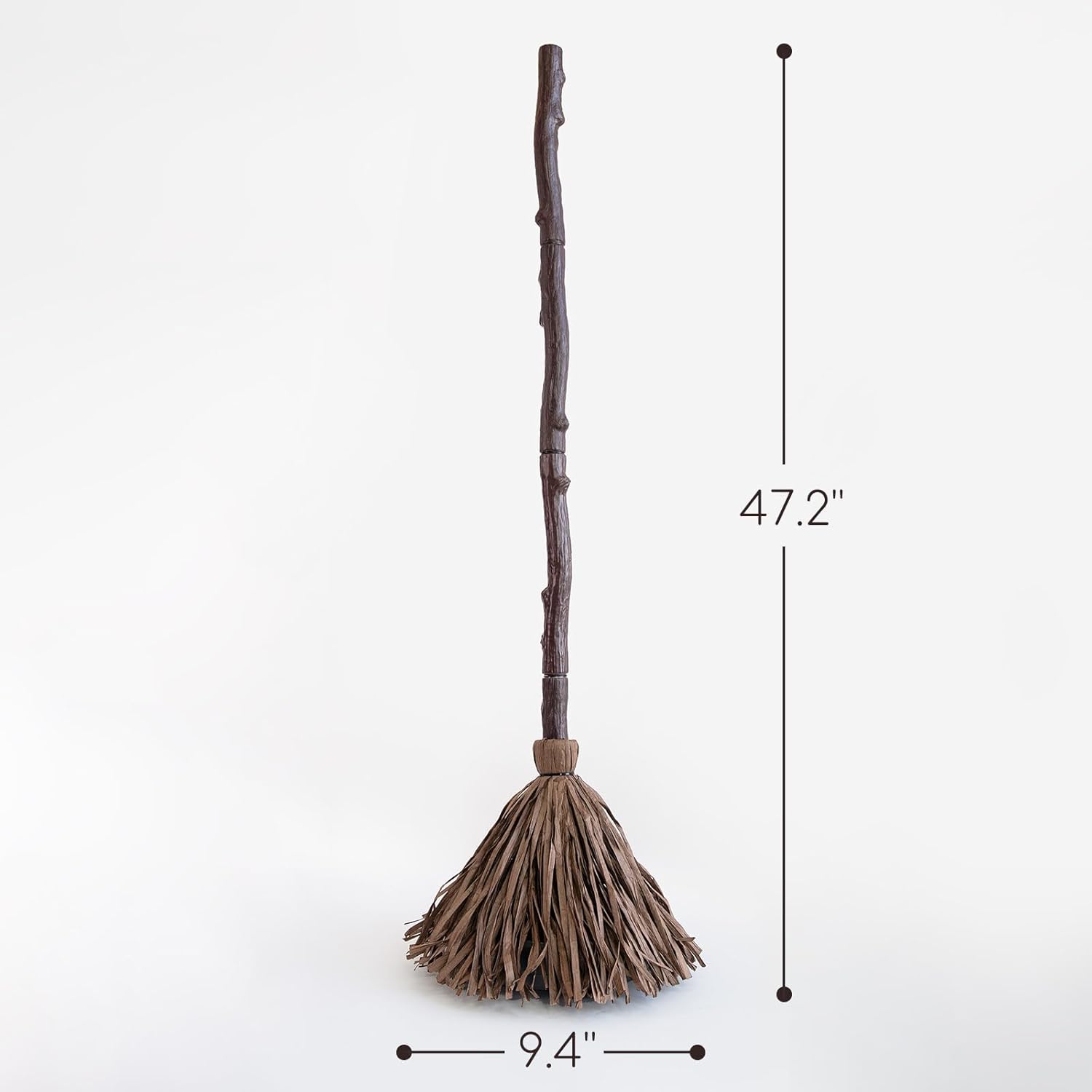 47-Inch Musical Freestanding Broomstick Prop – Halloween Motion-Activated Decor