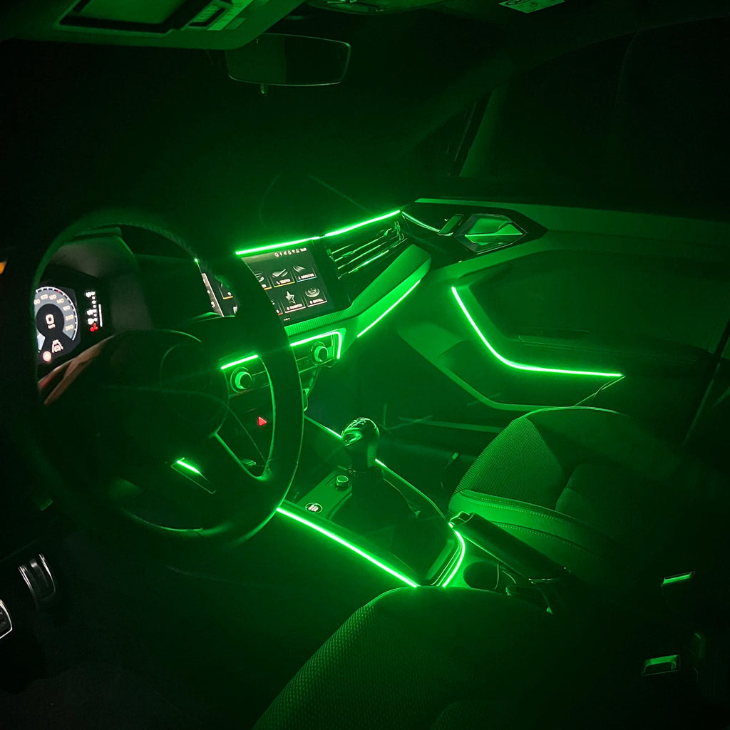 110cm USB & USB-C Car Interior Ambient Lighting Strip – RGB Atmosphere Lamp
