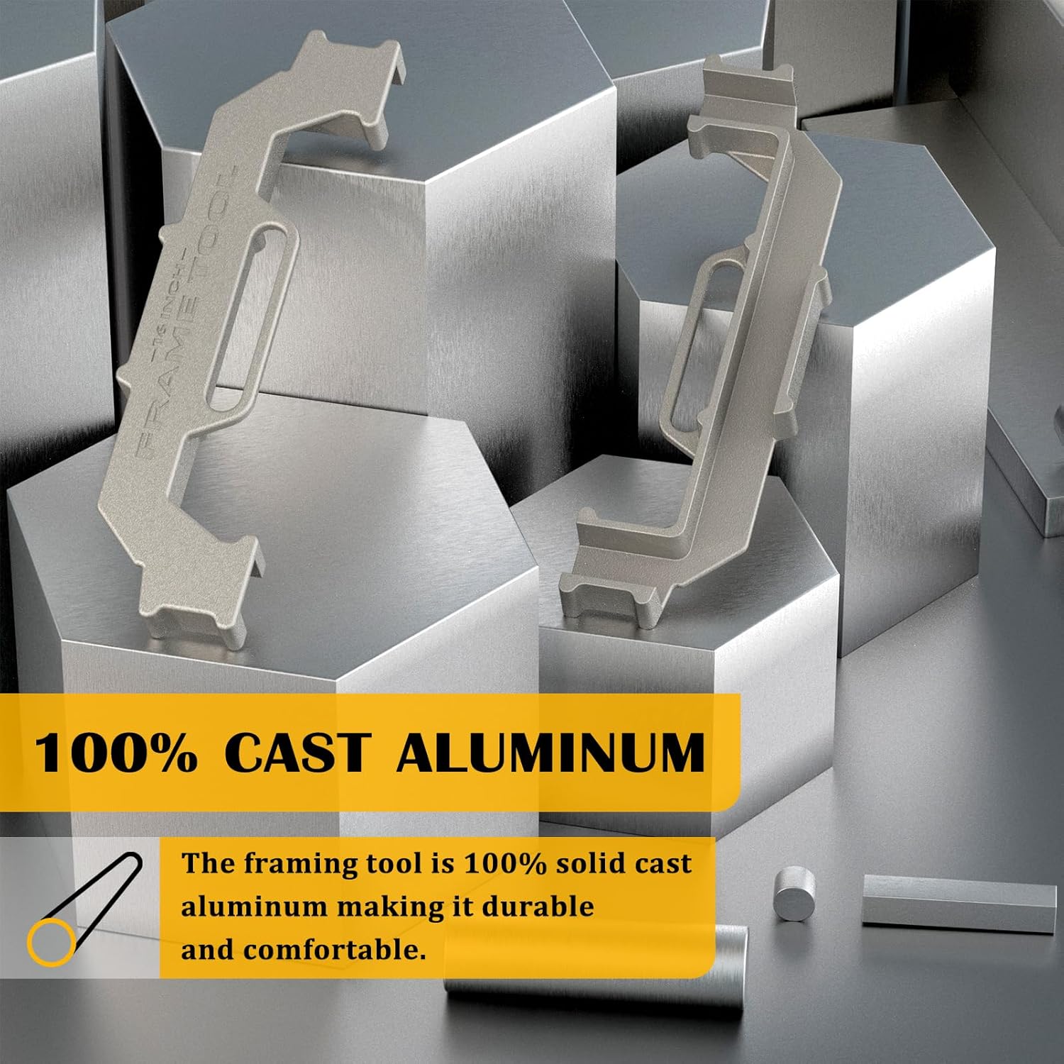 16-Inch Cast Aluminum Framing Spacing Tool – Wall Stud Layout Jig