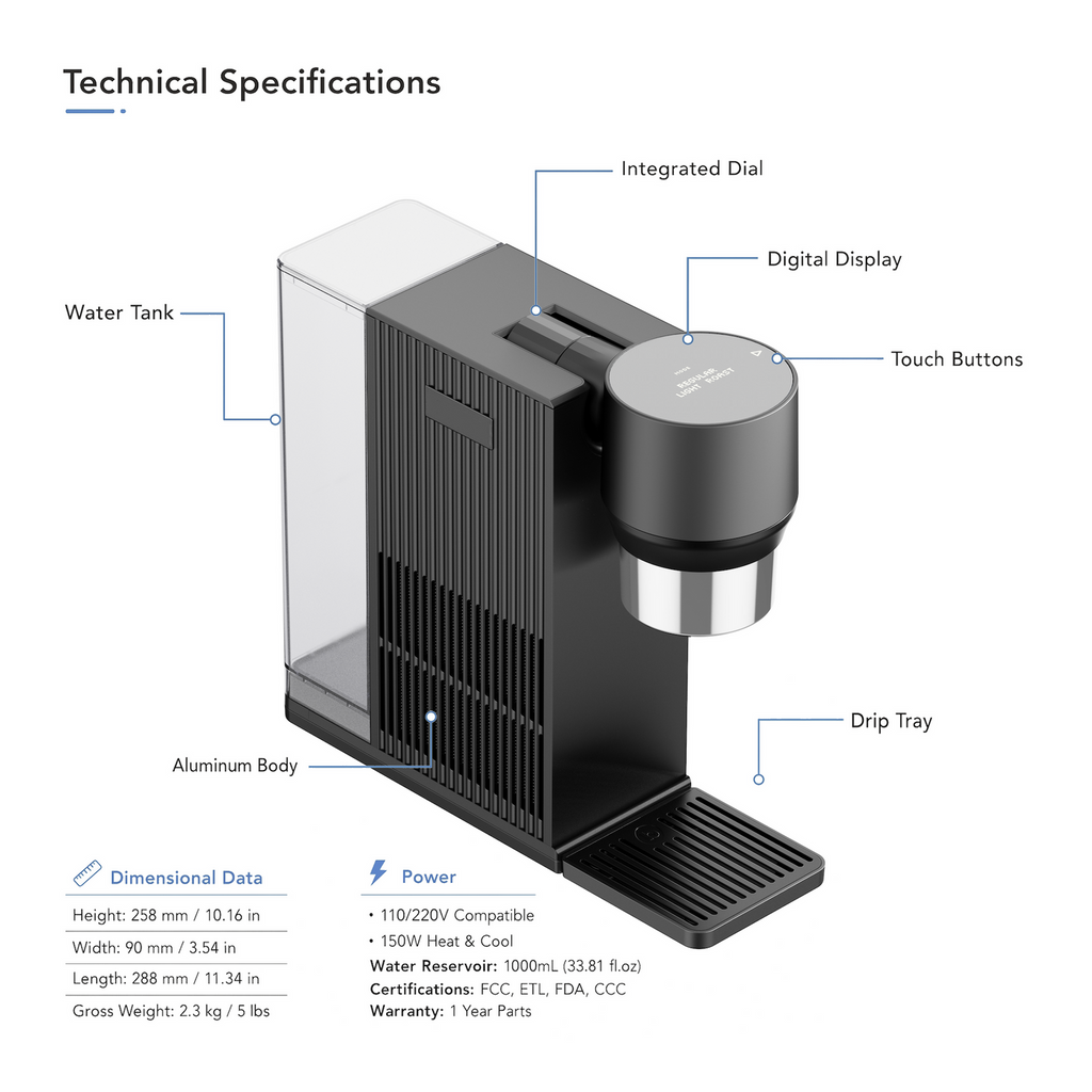 Automated Cold-Coffee & Tea Machine – Home Cold-Brew System