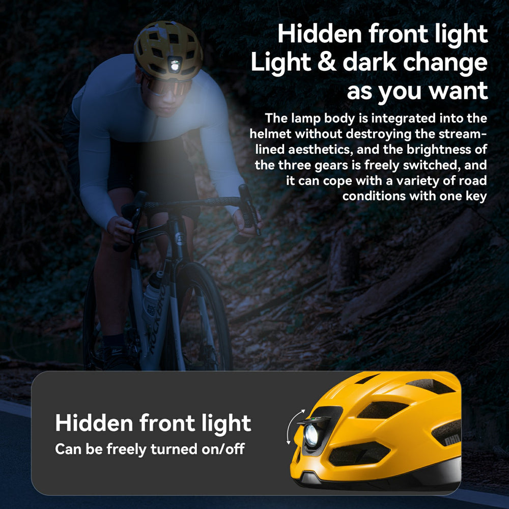 Smart Cycling Helmet with Wireless Headlight, Taillight & Turn Signals – Protective Safety Cap