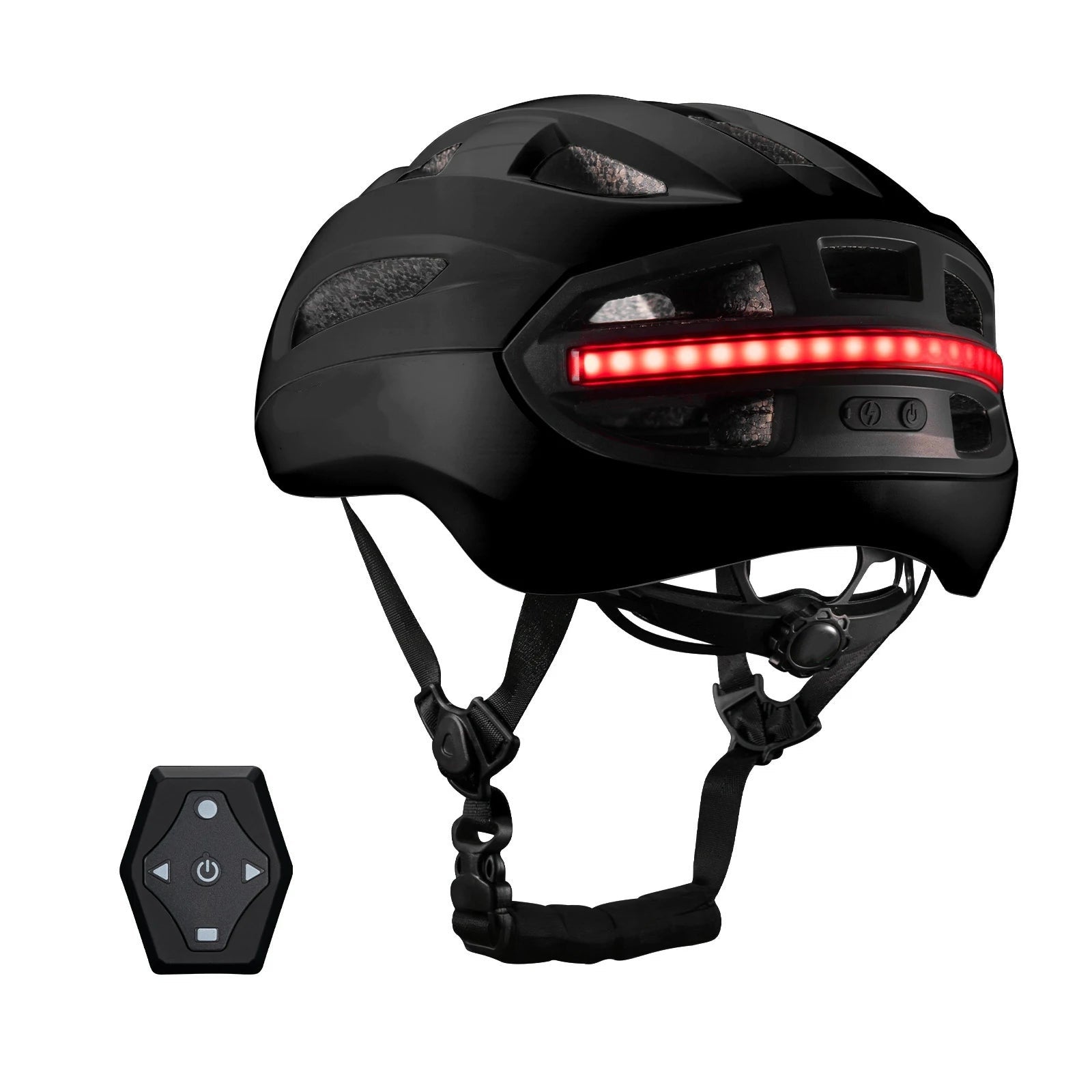 Smart Cycling Helmet with Wireless Headlight, Taillight & Turn Signals – Protective Safety Cap