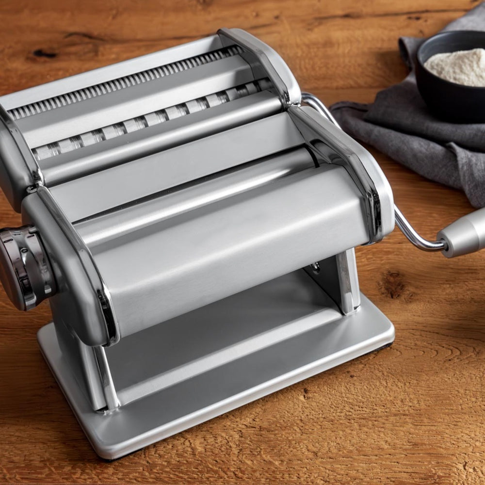Manual Pasta Maker & Ravioli Accessory Set – 150mm Roller Noodle & Dumpling Machine