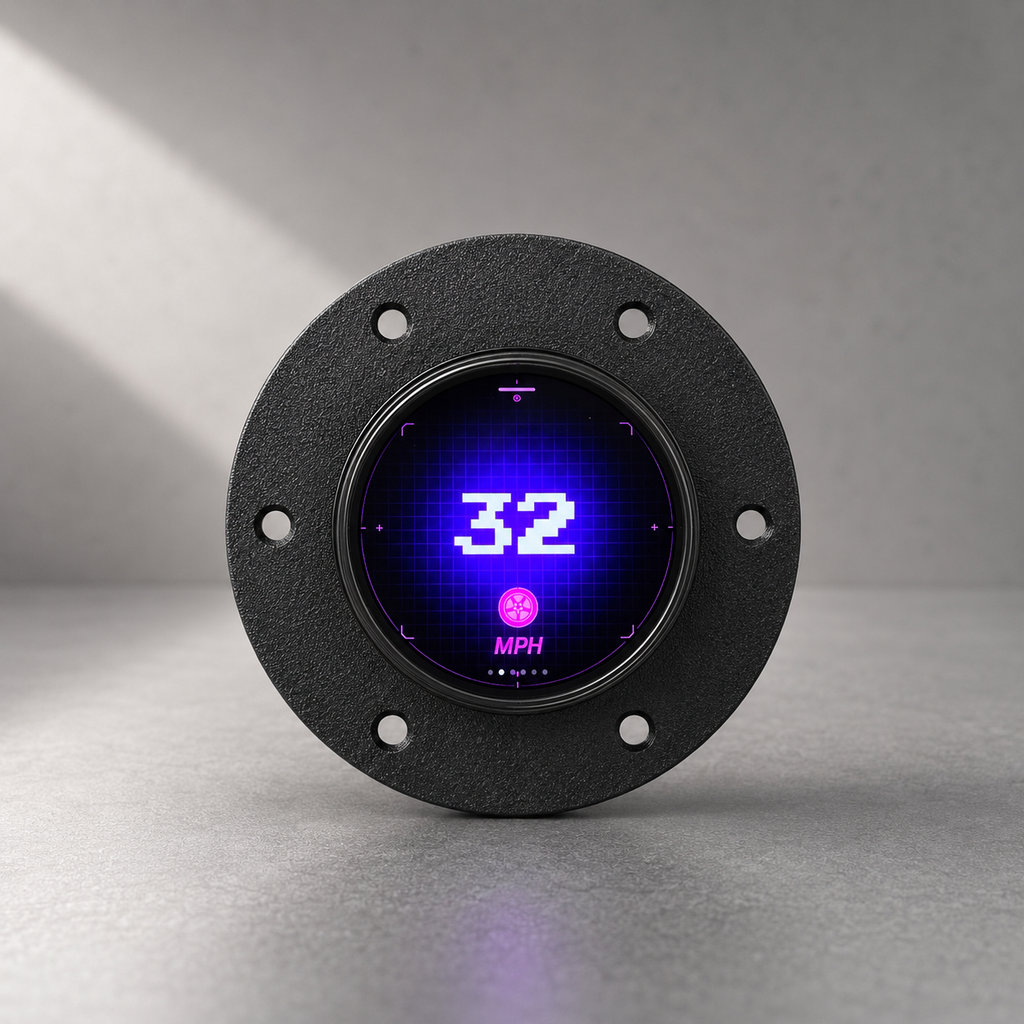 Smart Steering Wheel Center Display & Dashboard HUD – Interactive Vehicle Meter