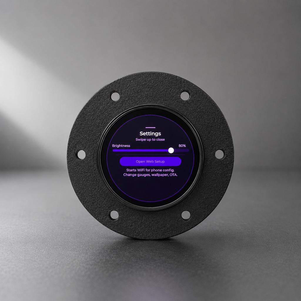 Smart Steering Wheel Center Display & Dashboard HUD – Interactive Vehicle Meter