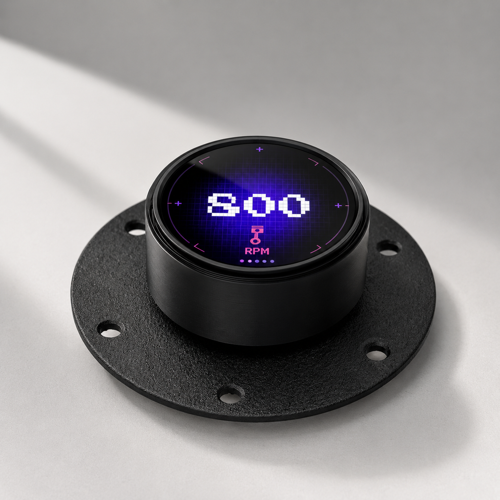Smart Steering Wheel Center Display & Dashboard HUD – Interactive Vehicle Meter