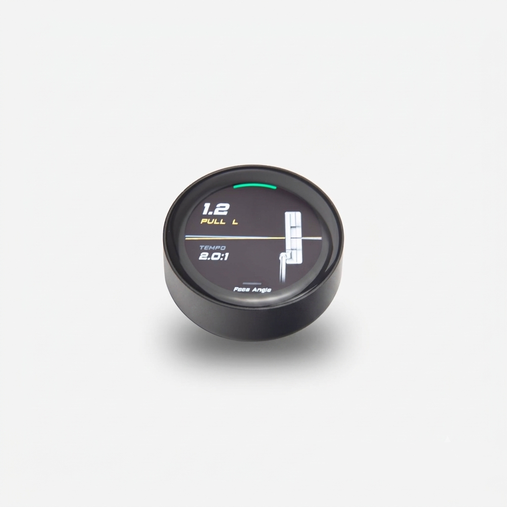 Compact Smart Putting Sensor & Stroke Analysis Device – Grip-Mounted Training Tool