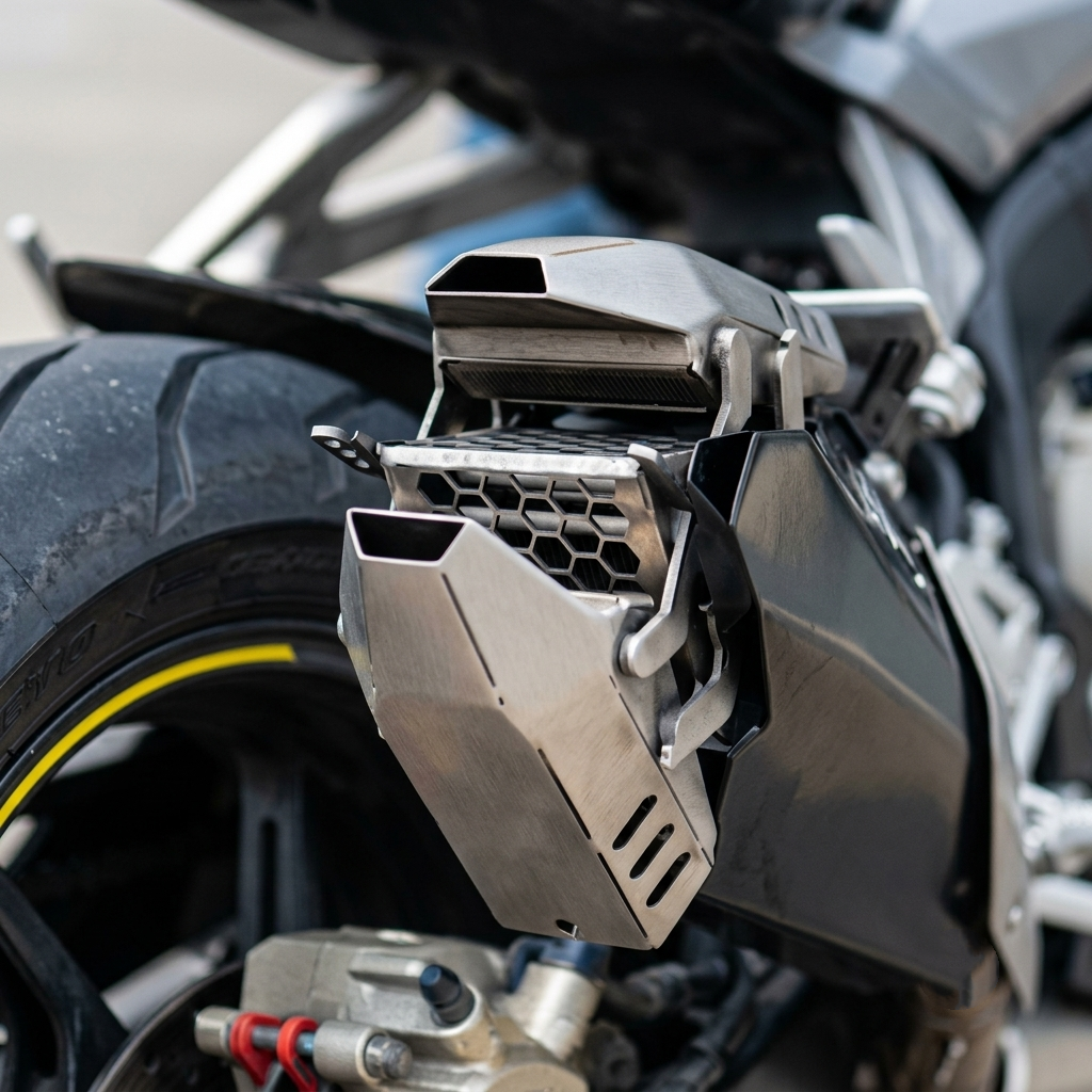 On-the-Fly Adjustable Exhaust System – Motorcycle Sound & Flow Control Rig
