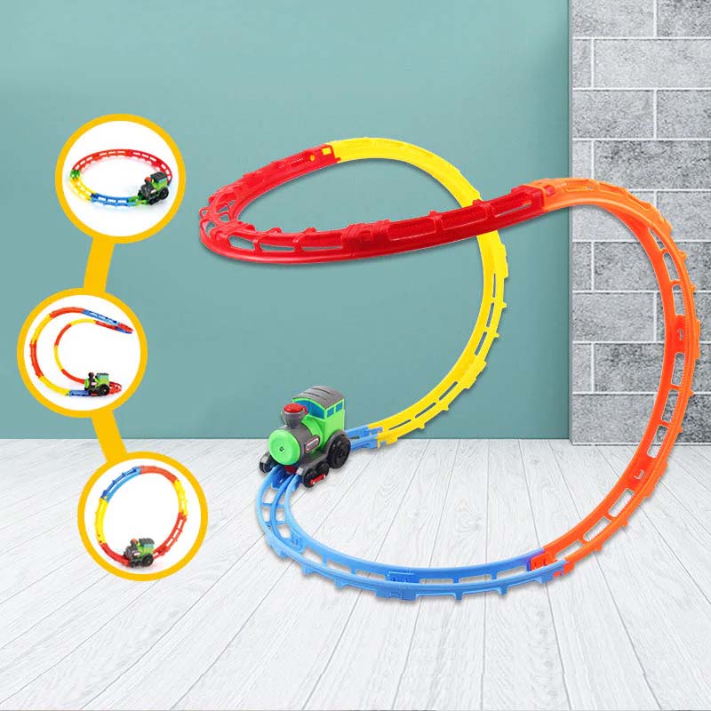 Learn & Play Tumble Train Toy with Lights and Sound Track Play Gift