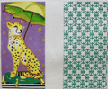EY148 Leopard with Umbrella Eyeglass Case