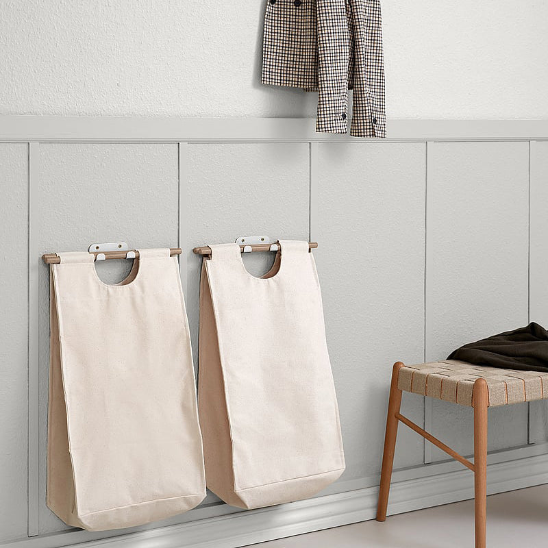 Wall-Mounted Foldable Laundry Basket for Space Saving Storage
