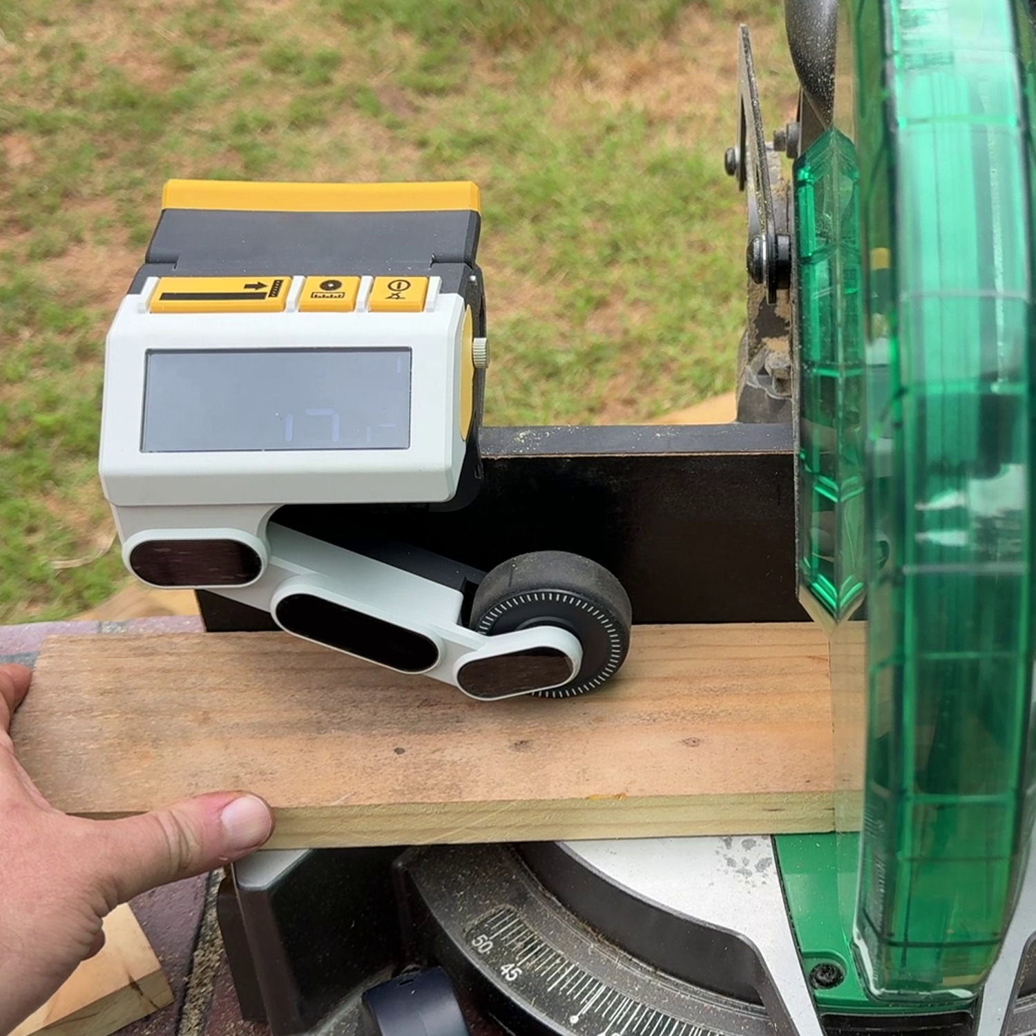 Precision Miter Saw Measuring Guide Tool for Faster and Safer Cuts
