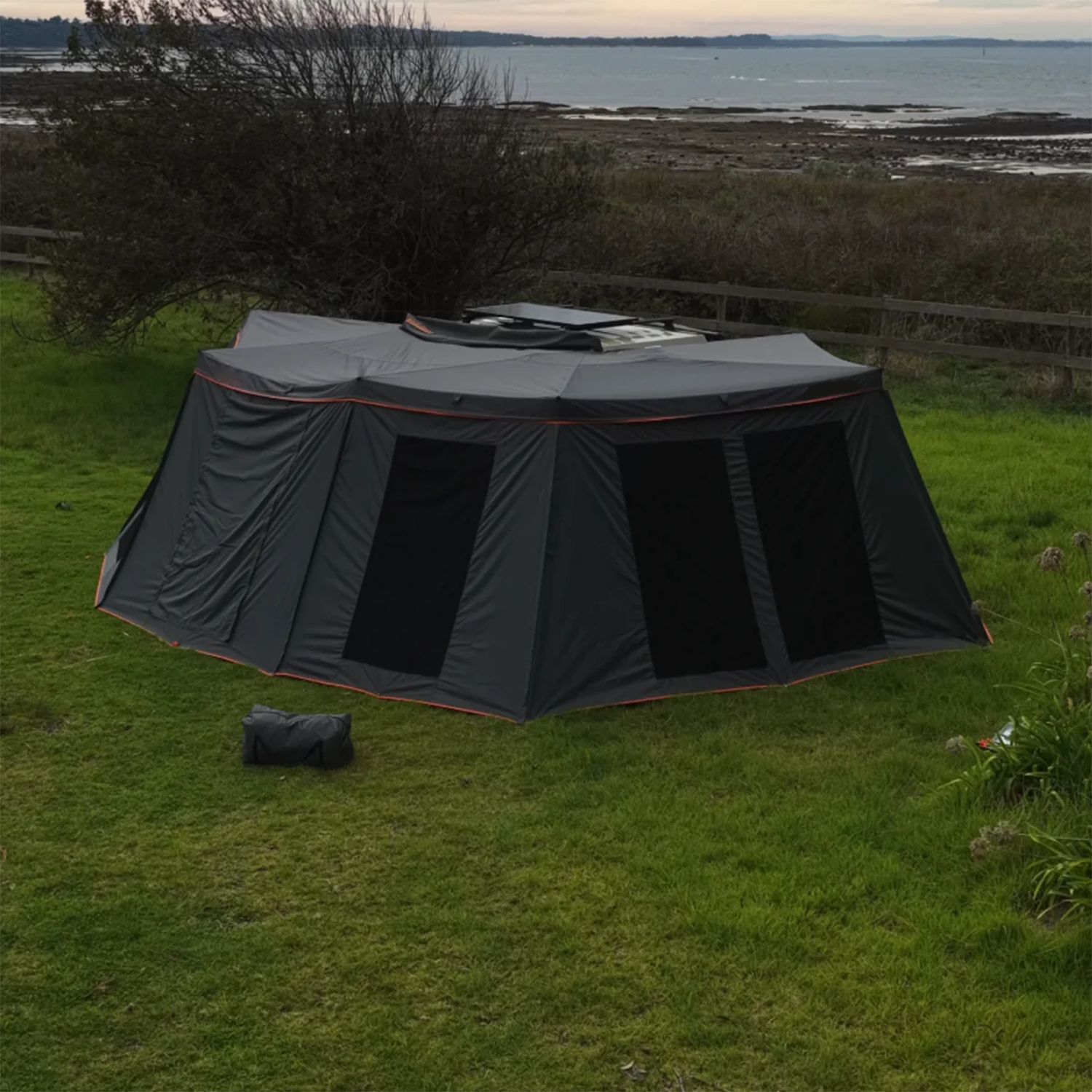 Complete Awning Wall Kit with Zippered Panels for Outdoor Protection