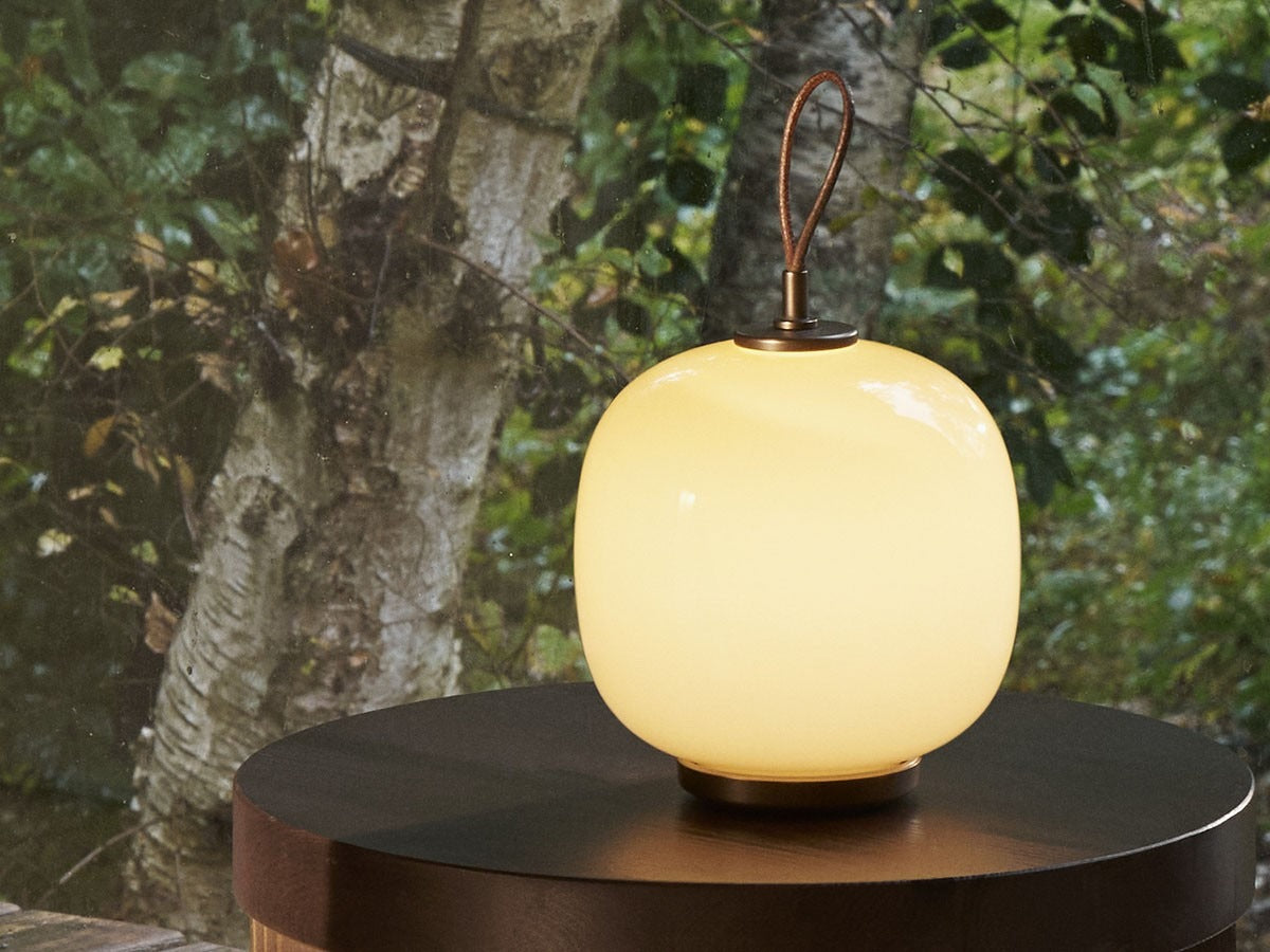 Soft Glow Portable Glass Lantern Lamp Minimal Scandinavian Ambient