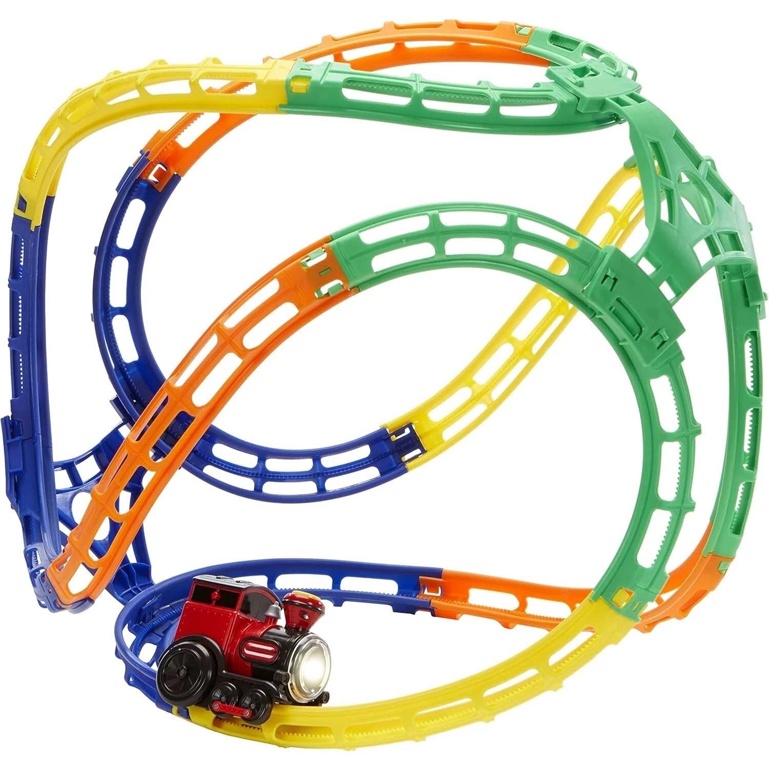 Learn & Play Tumble Train Toy with Lights and Sound Track Play Gift